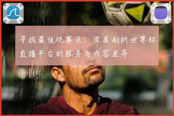 寻找最佳观赛点:深度剖析世界杯直播平台的服务与内容差异